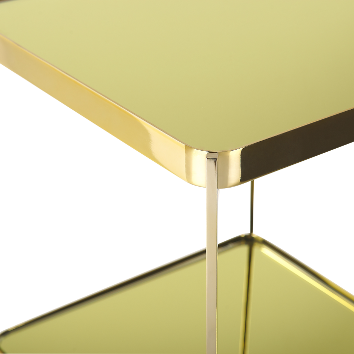 ALSEA Side Table Tempered Glass Gold [5]