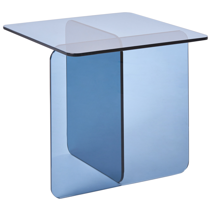 Masă laterală AMISK Sticlă securizată Albastru [5]