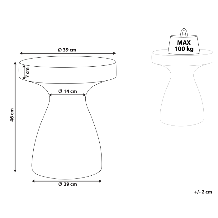 Side Table BIVIERE White Terrazzo [3]