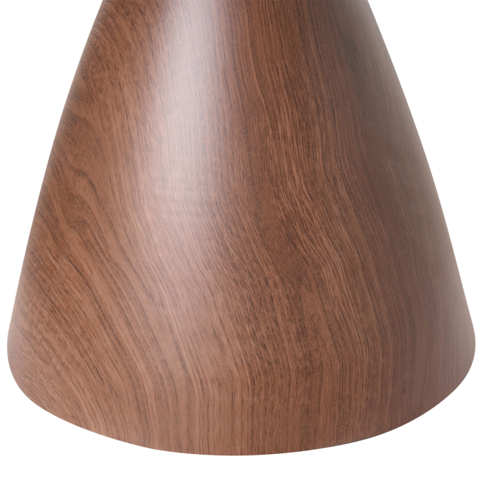 Masă laterală CORELLA Sticlă securizată Maro/Negru [5]