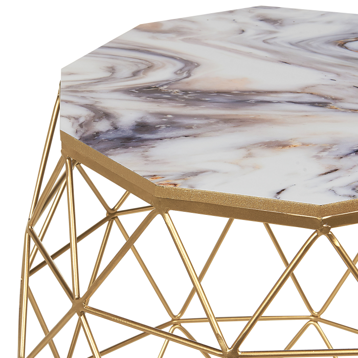 Masă laterală HALSEY Auriu [4]