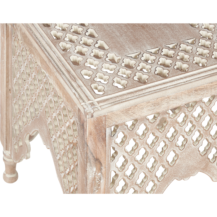 Masă laterală KADMA Lemn de mango Maro deschis [5]