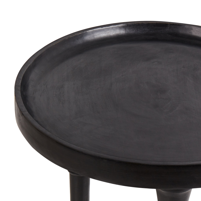 Side Table LEETON Mango Wood Black [4]