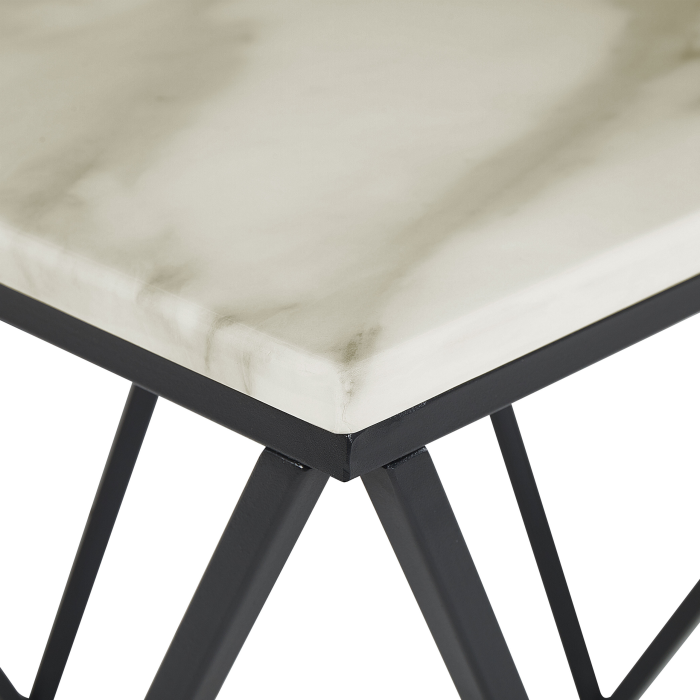 MALIBU Side table Marble/Black [5]