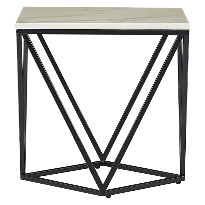 MALIBU Side table Marble/Black [4]