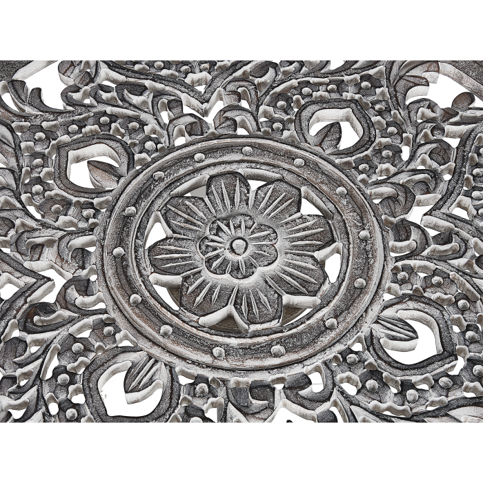 Masă laterală NAPARA Lemn de mango Gri [6]