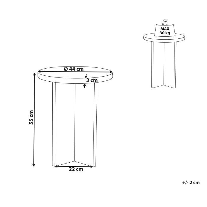 Side table STANTON Concrete Effect [3]