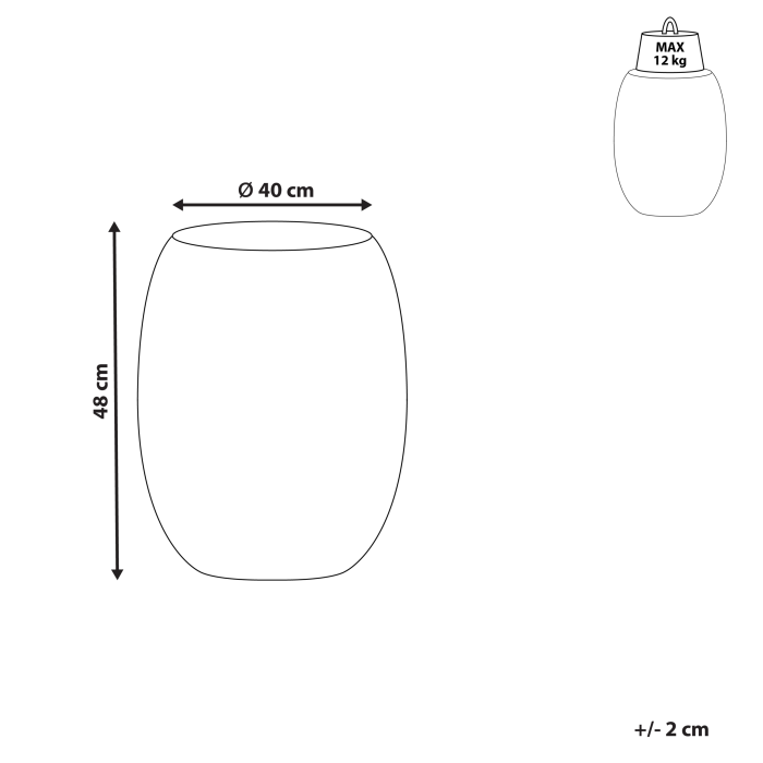 Masă laterală UHANA Negru [3]