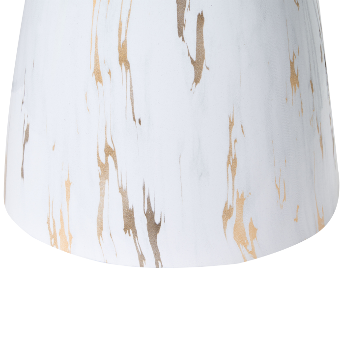 Masă laterală WABBY Sticlă securizată Alb marmură [5]