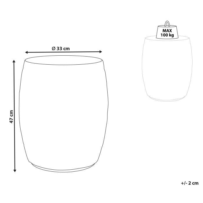 Masă laterală ZOGNO Bej deschis [3]