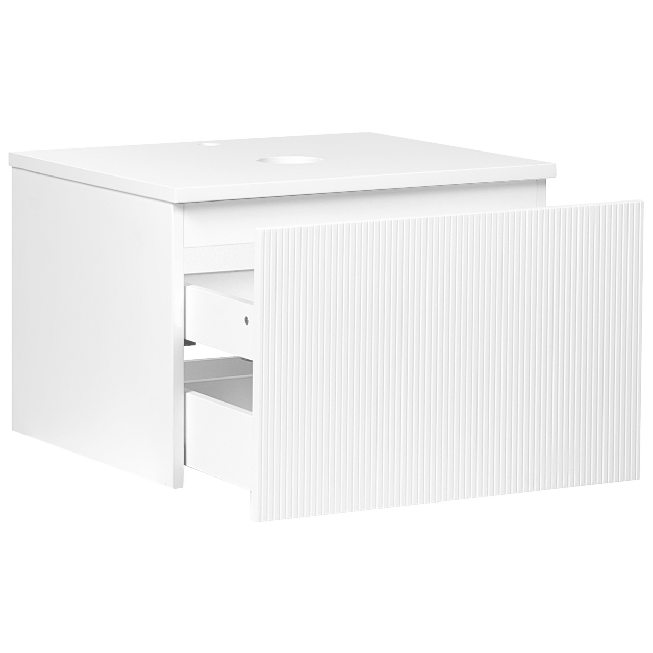 Wall Mounted Washbasin Cover ALZIRA 60 cm White [5]