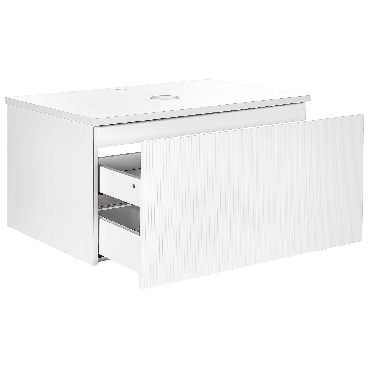 Wall-mounted washbasin cover ALZIRA 80 cm White [5]