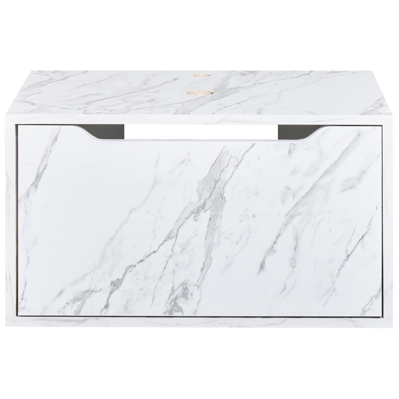 Wall-mounted washbasin cover PETROLINA 60 cm White marble [5]