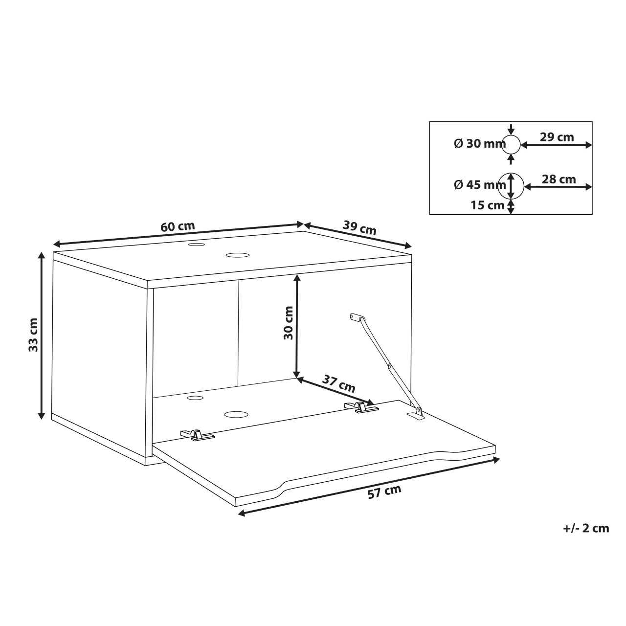 Wall-mounted washbasin cover PETROLINA 60 cm White marble [3]