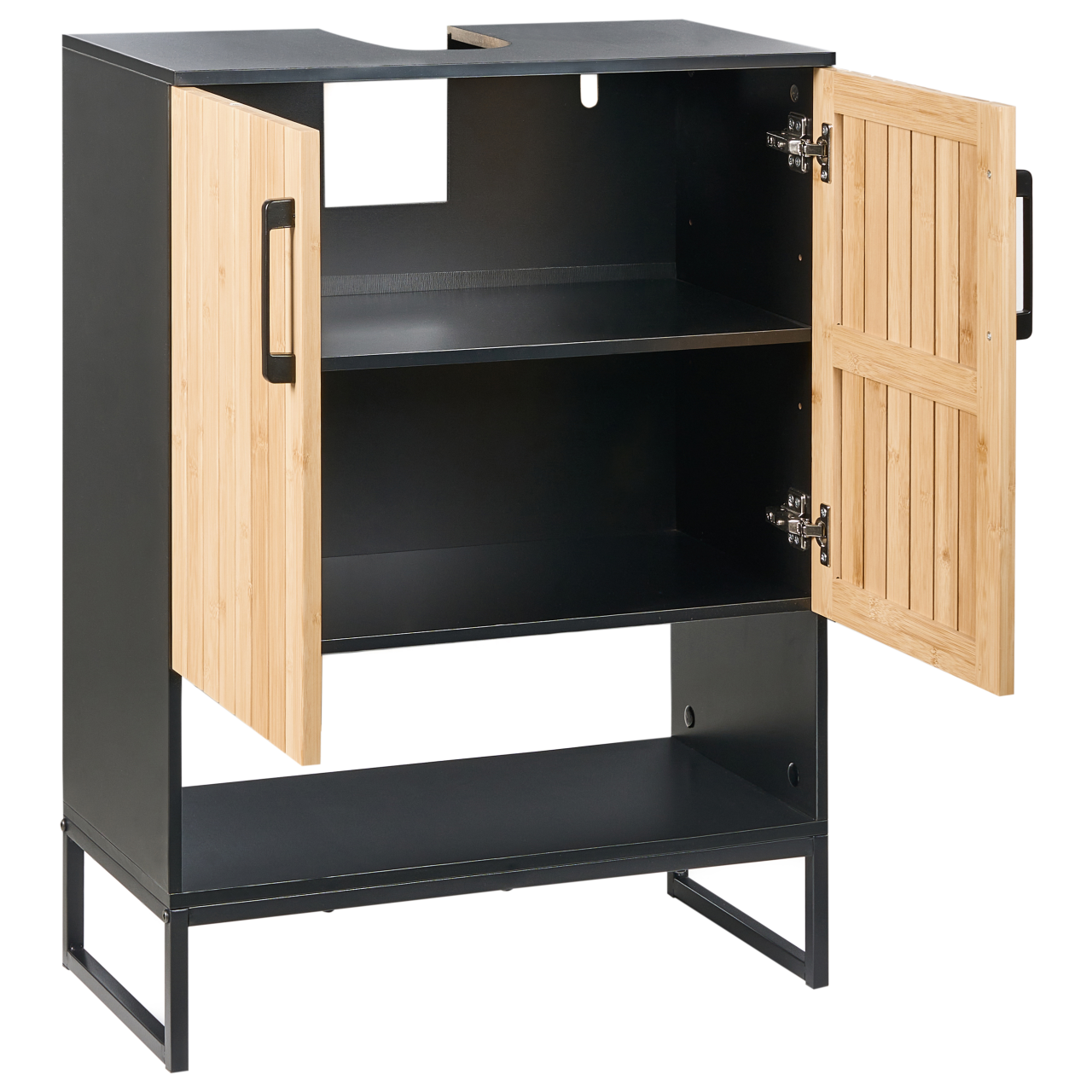 Mască pentru lavoar MISCANTI Lemn de bambus 60 cm Maro deschis [4]