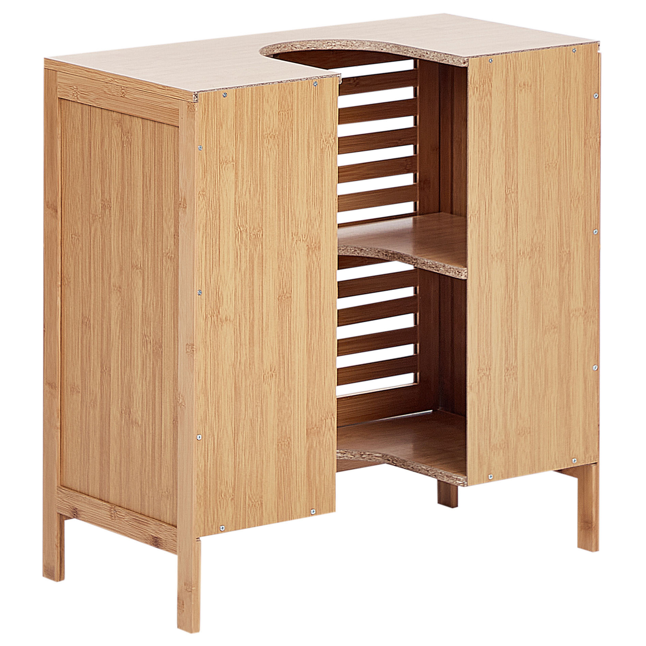 Washbasin cover MISSOULA Bamboo wood 60 cm Light brown [6]