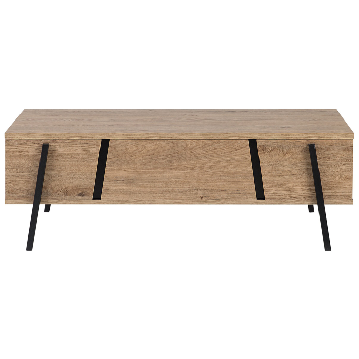 BLACKPOOL coffee table Brown/Black with storage [4]