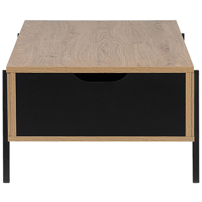BLACKPOOL coffee table Brown/Black with storage [5]