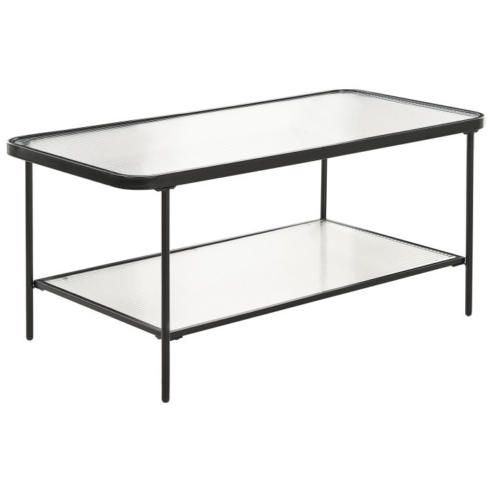 Măsuță de cafea BLAIR Sticlă securizată Negru [2]