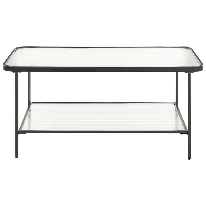 Măsuță de cafea BLAIR Sticlă securizată Negru [4]