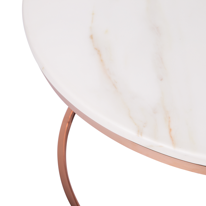 Măsuță de cafea CORAL Roz auriu [4]