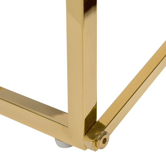 Măsuță de cafea EMPORIA Sticlă securizată Marmură/Auriu [6]