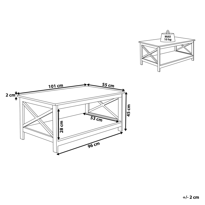 Coffee Table FOSTER Black [3]