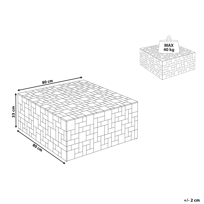 Coffee table GAMBO Teak wood Brown [3]