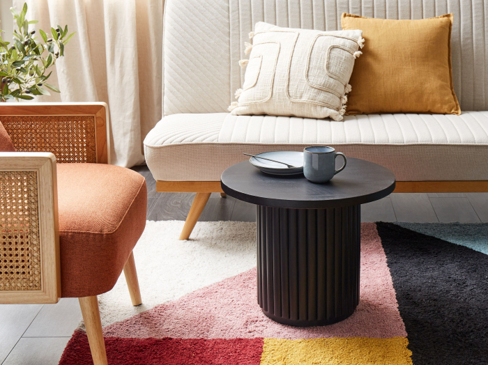 Măsuță de cafea LEMONT Lemn de mango Negru [1]