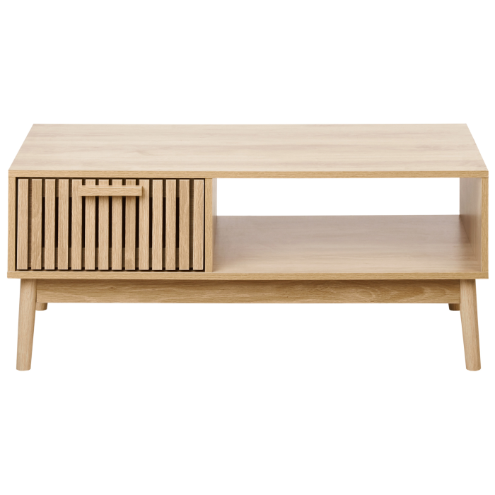 Măsuță de cafea LYNWOOD Maro deschis cu depozitare [4]