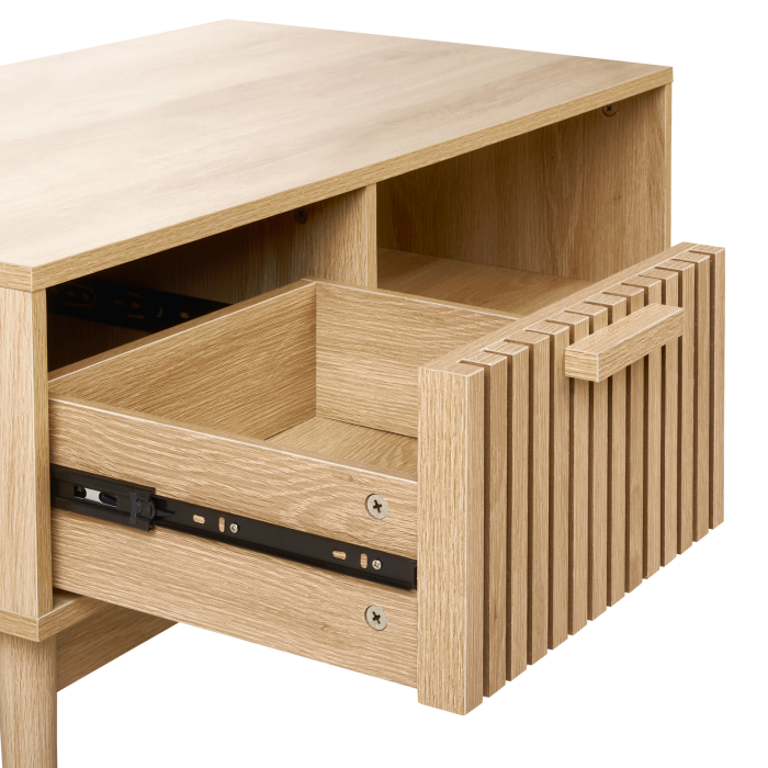 Măsuță de cafea LYNWOOD Maro deschis cu depozitare [7]