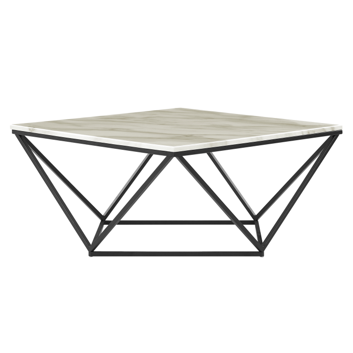 Coffee table MALIBU White marble [4]