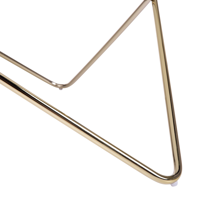 Măsuță de cafea MERIDIAN Sticlă securizată Alb/Auriu [5]