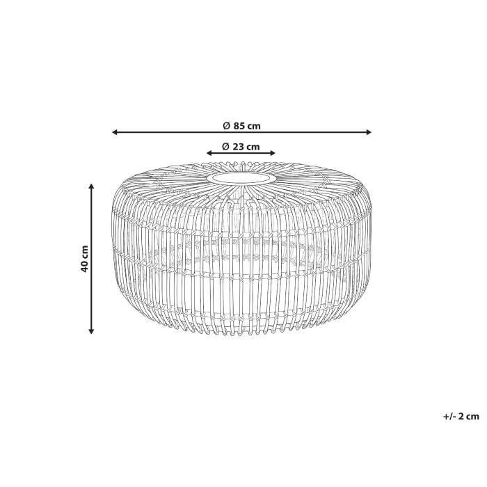 Măsuță de cafea RANDAZZO Ratan Maro deschis [3]