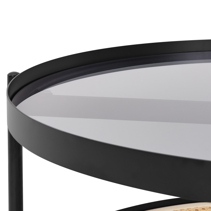 RENO coffee table Tempered glass Black [4]