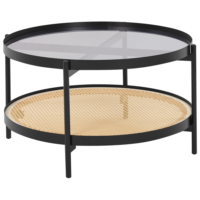 RENO coffee table Tempered glass Black [2]