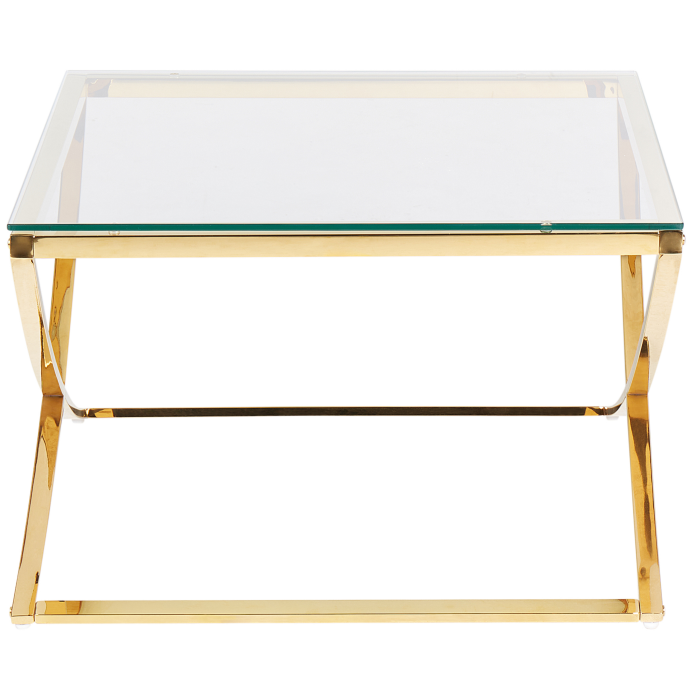 Măsuță de cafea RINGGOLD Sticlă securizată Auriu [4]