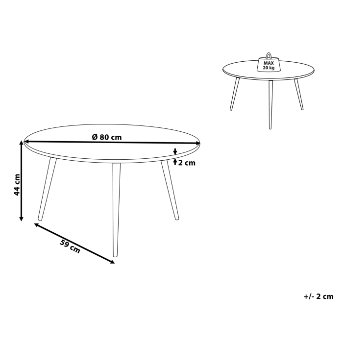 TENNESSEE coffee table Black [3]