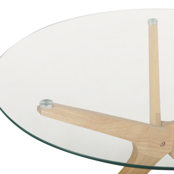 Măsuță de cafea VALLEY Sticlă securizată Maro deschis [4]