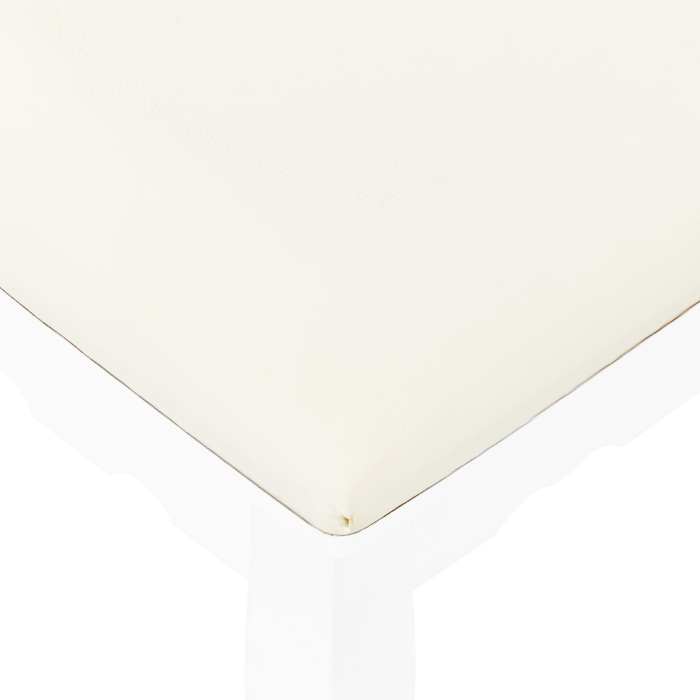 Masuță de machiaj cu oglindă și taburet AMOUR Alb [8]