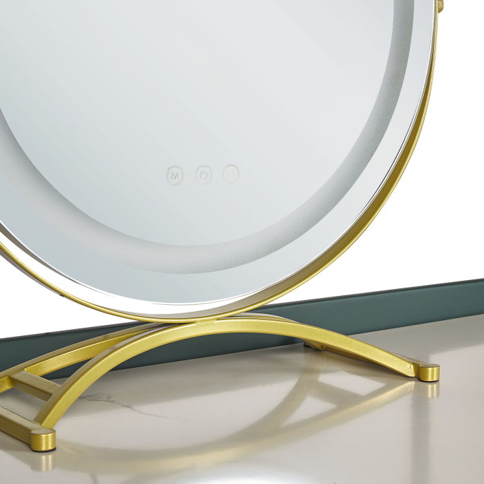 Vanishing table with mirror and stool VINAX LED Dark green [9]