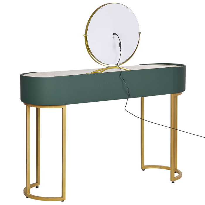 Vanishing table with mirror and stool VINAX LED Dark green [7]