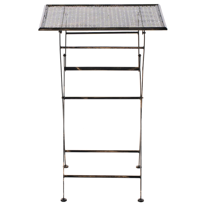 Mini bar pentru grădină BORMIO 60 cm 60 cm Metal Negru [4]