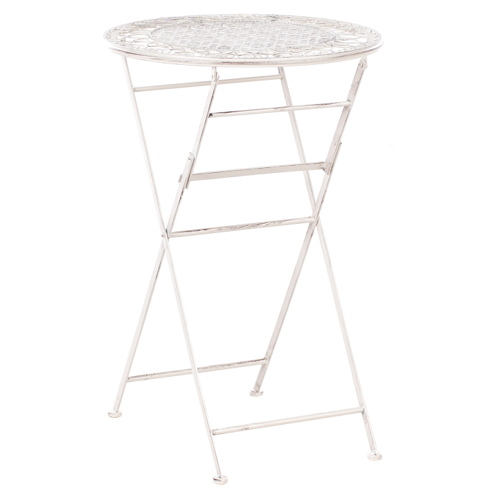 Mini bar pentru grădină TRIESTE 60 cm 60 cm Metal Bej deschis [2]