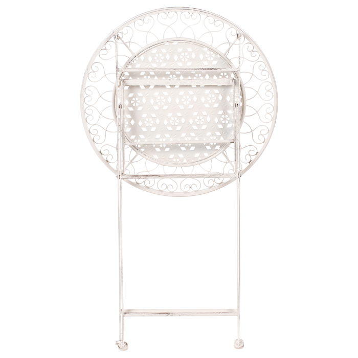 Mini bar pentru grădină TRIESTE 60 cm 60 cm Metal Bej deschis [5]