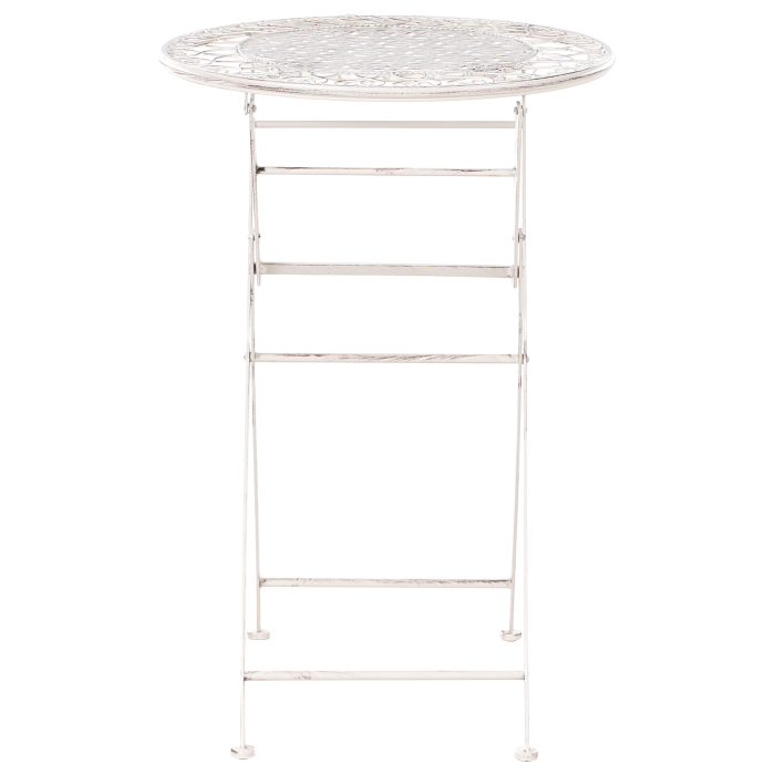 Mini bar pentru grădină TRIESTE 60 cm 60 cm Metal Bej deschis [4]