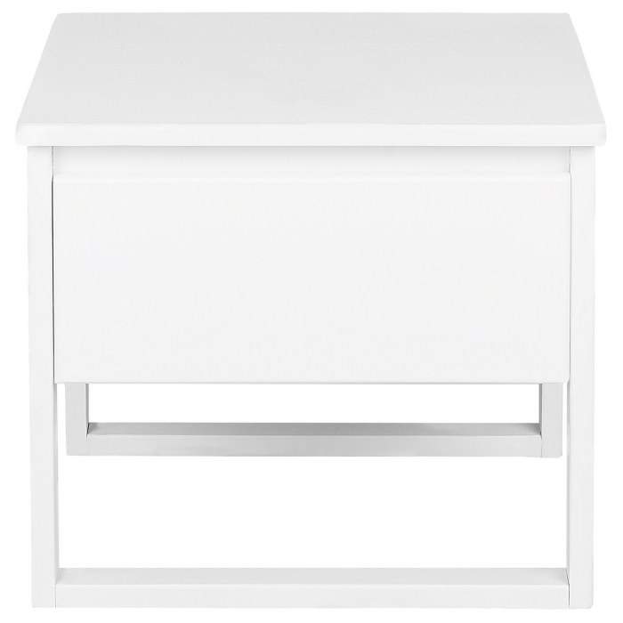 GIULIA 1-Drawer Bedside Table Pine Wood White [5]