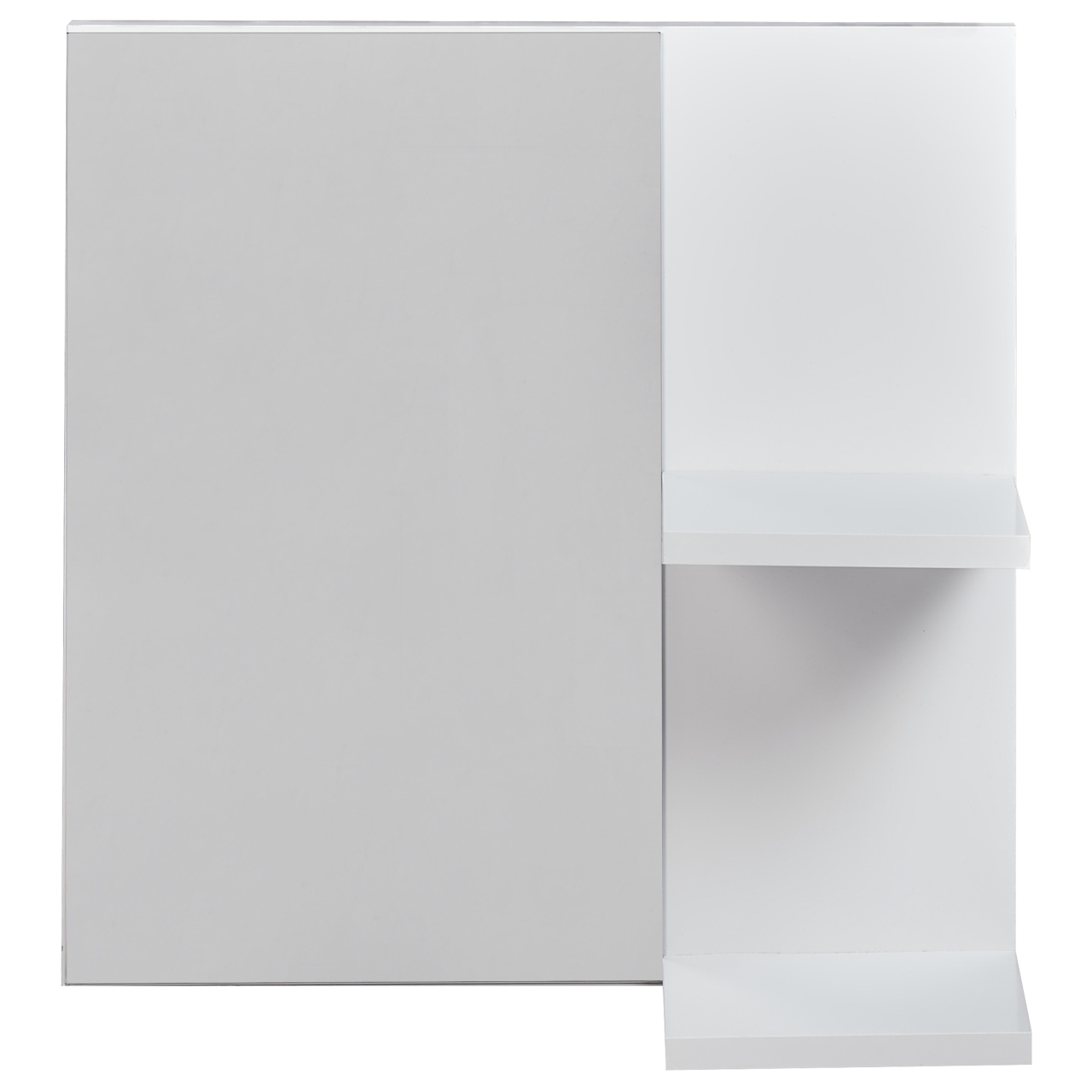 Oglindă de perete cu raft PELOTAS 45 cm 45 cm Alb [4]