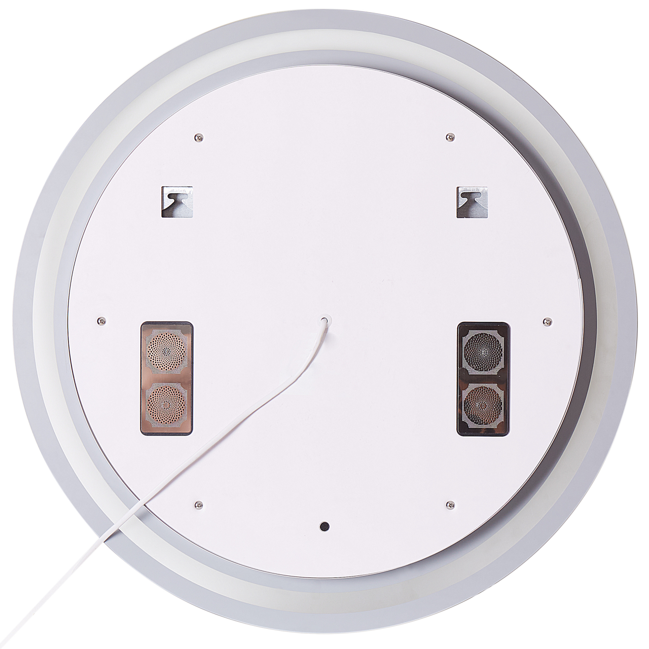 LED bathroom mirror BROGNON 60 cm 60 cm With integrated Bluetooth speaker Silver [4]