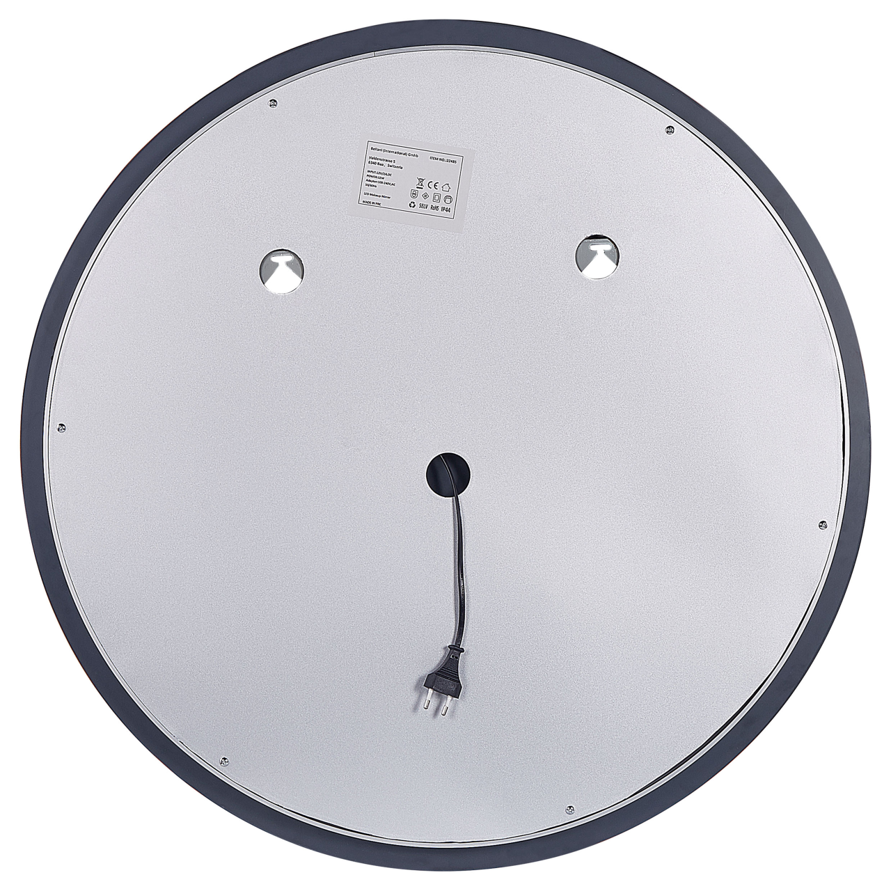 COURSEULLES LED bathroom mirror 79 cm 79 cm Silver [5]